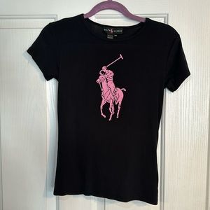 Ralph Lauren Slim Fit Tee / Black / Size Medium but runs Small!